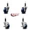 Service Caster 3'' Solid Poly Wheel Swivel 1'' Expanding Stem Caster Set 2 Brakes, 4PK SCC-EX20S314-SPUS-2-TLB-2-1 - alternate 3